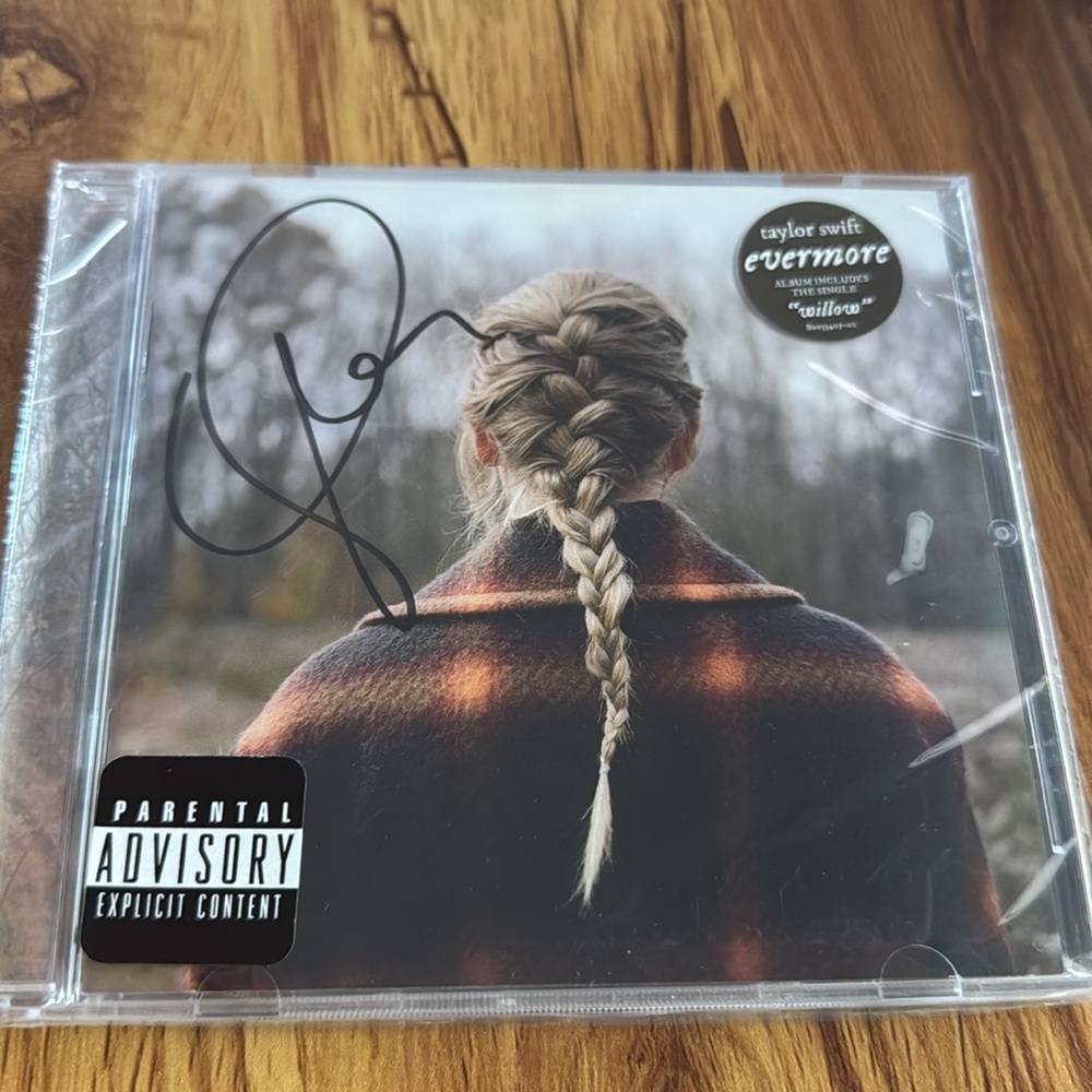 Signed Taylor Swift Evermore CD